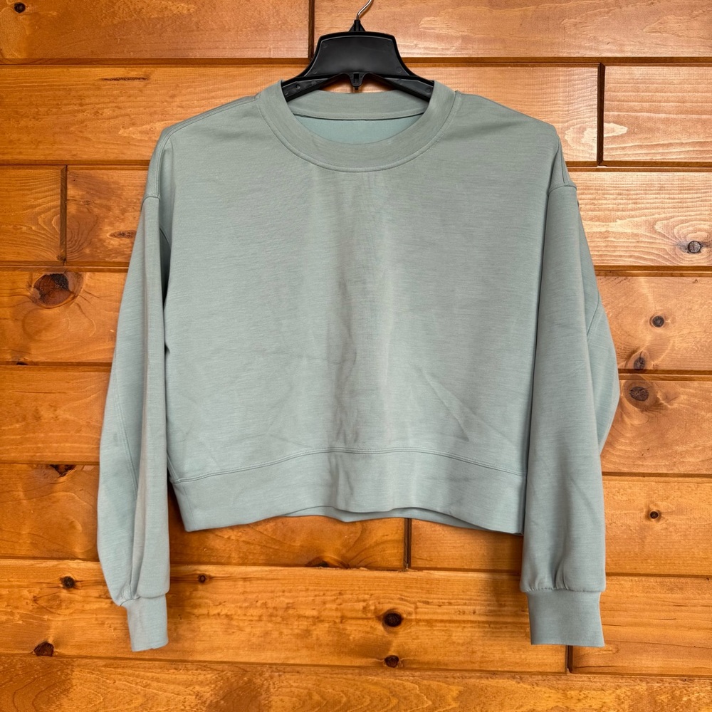 Casual Sage Green Women's Top